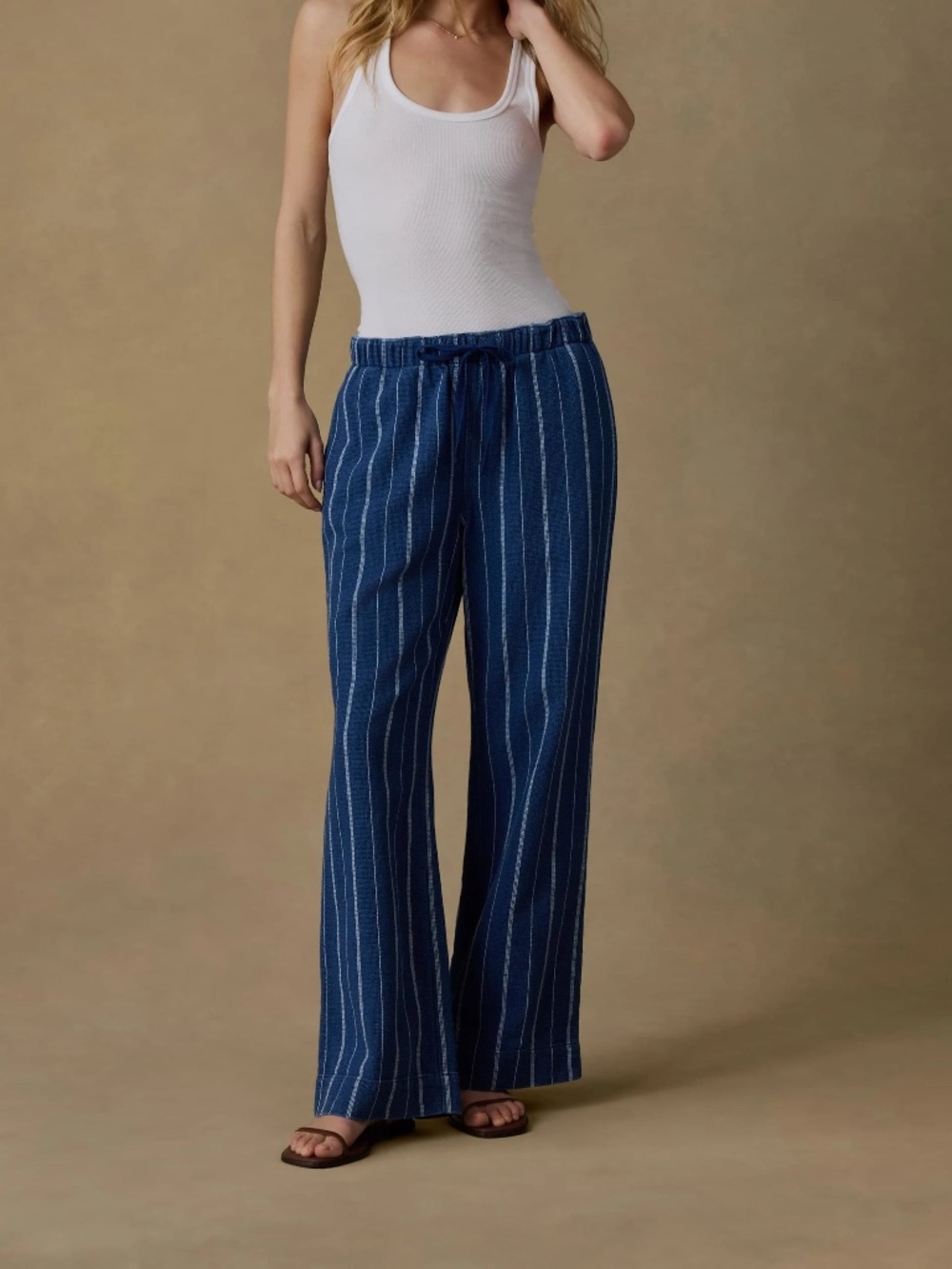 Laidback Island Tide Pant, Indigo Drift Stripe